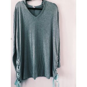 Lace-Up Sides Hoodie